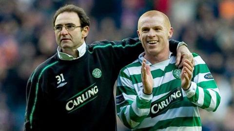 Martin O'Neill and Neil Lennon in 2004