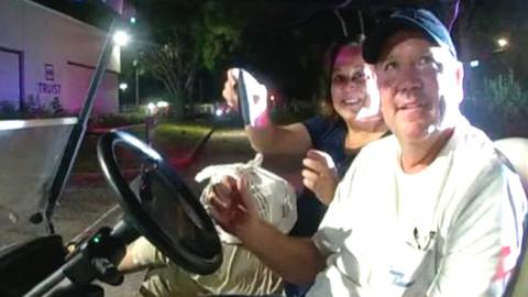 The police chief showing the deputy her badge