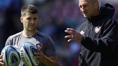 Richard Wigglesworth with Steve Borthwick at Leicester Tigers