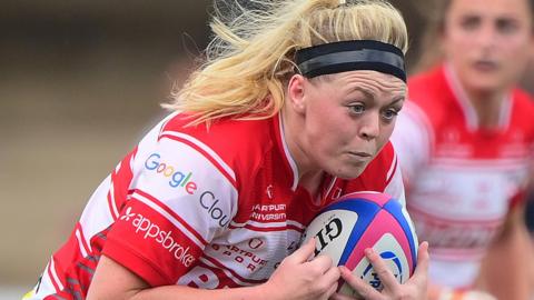 Sam Monaghan carries the ball for Gloucester-Hartpury