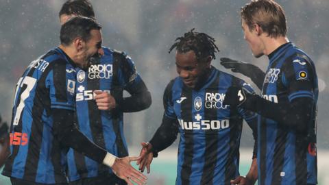 Atalanta celebrate