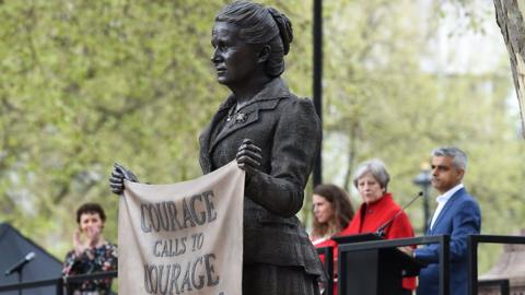 Millicent Fawcett statue unveiled