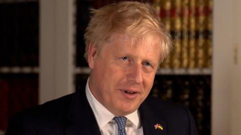 Boris Johnson speaks after winning confidence vote