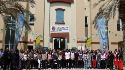Staff at the University of Birmingham's Dubai campus