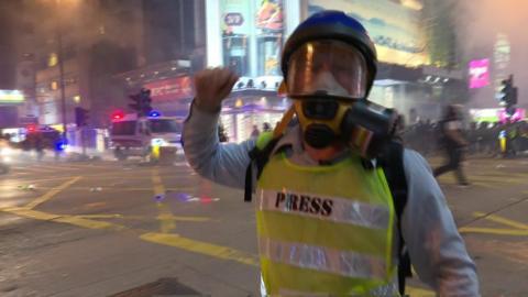 'Another street battle in Hong Kong'