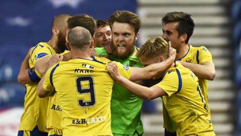 St Johnstone celebrate