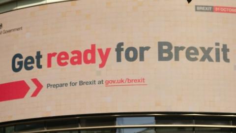 Billboard campaign 'get ready for Brexit'