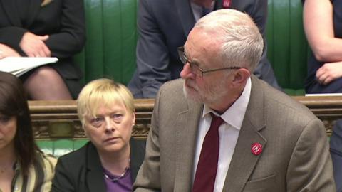 Jeremy Corbyn at PMQs