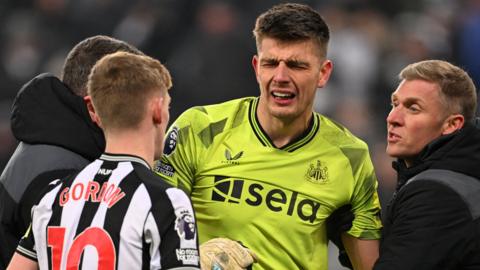 Newcastle goalkeeper Nick Pope