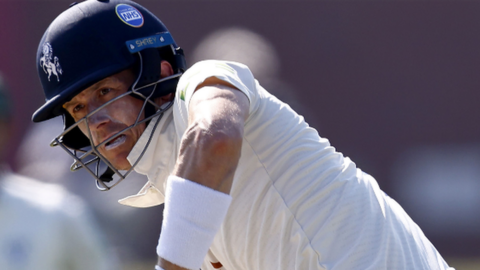 England Test player Joe Denly responded to his first-innings third-ball duck with his first century in three years