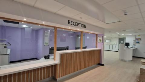 New reception area