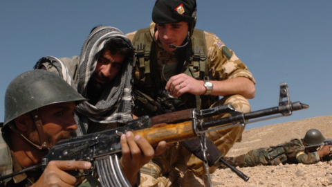 British troops train Afghan Army