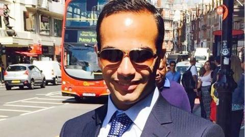 George Papadopoulos in London