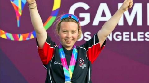 Special Olympics cyclist Kiera Byland