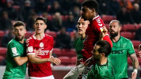 Tyreeq Bakinson got the only goal at Ashton Gate for Bristol City with his first goal of the season