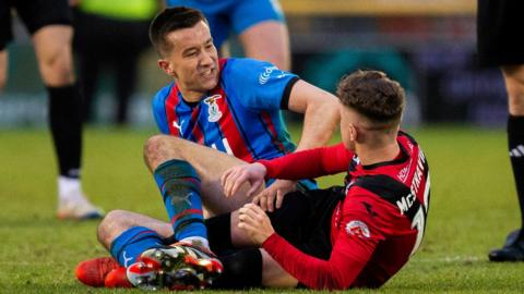 Inverness Caledonian Thistle against Airdrieonians