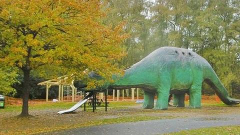 Dinosaur trail at Roarr! in Lenwade, Norfolk