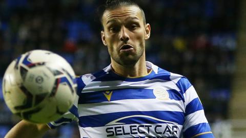 Andy Carroll in action for Reading against Nottingham Forest