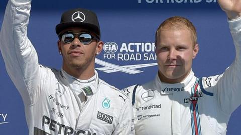 Lewis Hamilton and Valtteri Bottas