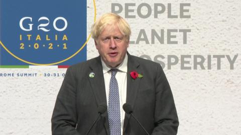 Boris Johnson at G20