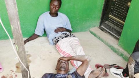 A photo of people injured during clashes in Mangu, Plateau state, Nigeria - 23 January 2024