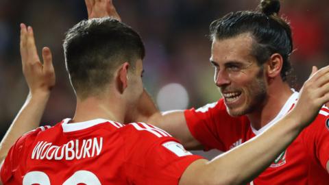 Gareth Bale and Ben Woodburn