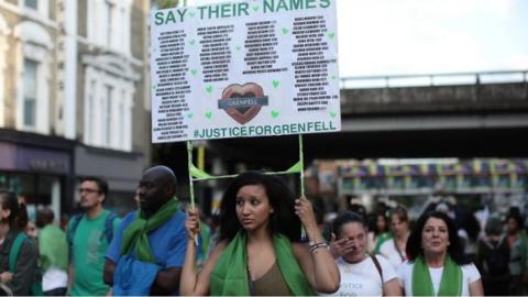 Grenfell silent walk