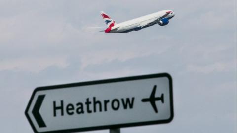 Heathrow airplane