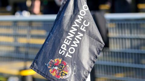 A corner flag at Spennymoor Town