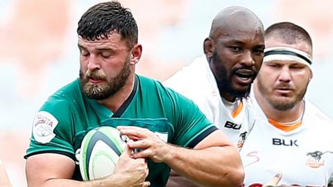 Michael Milne in action for Emerging Ireland against the Cheetahs in Bloemfontein