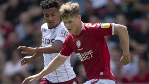 Rob Atkinson (right) of Bristol City