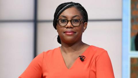 British Business Secretary Kemi Badenoch appears on Sunday with Laura Kuenssberg in London.