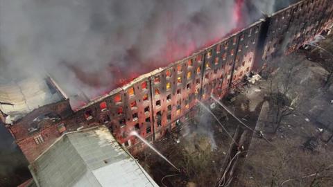 Blaze at St Petersberg factory
