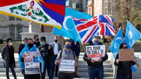 Protest against Uyghur genocide