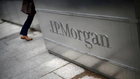 JP Morgan sign