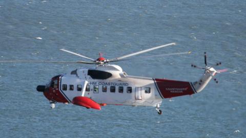 Coastguard helicopter