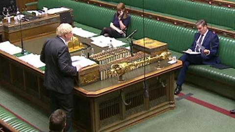 Front benches at PMQs