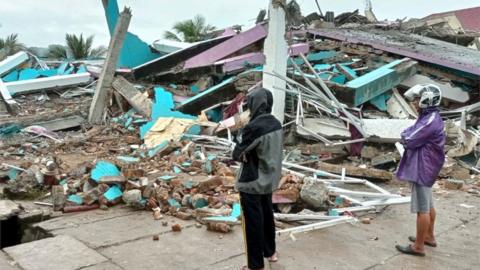 Collapsed building