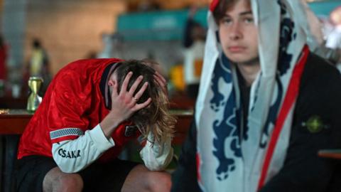 English fans devastated after England loss