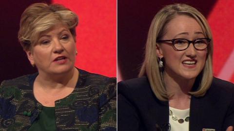Emily Thornberry (l) and Rebecca Long-Bailey (r)
