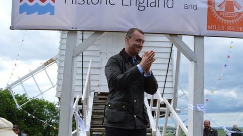 Sam Smith opening the windmill