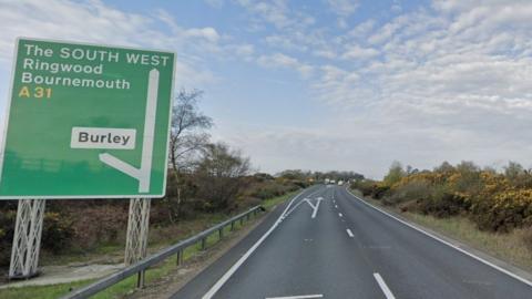 A31 westbound near Picket Post