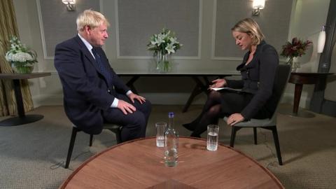 Boris Johnson and Laura Kuenssberg