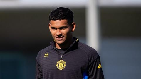 Manchester United defender Diego Leon