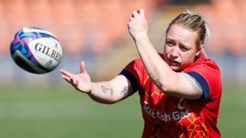 Lana Skeldon during Scotland training