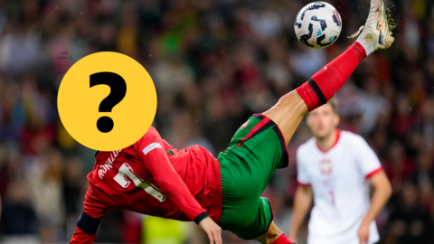 Cristiano Ronaldo attempting an overhead kick