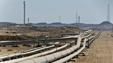 Oil pipelines in Qatar