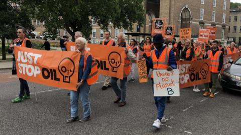 Just Stop Oil march in Bristol