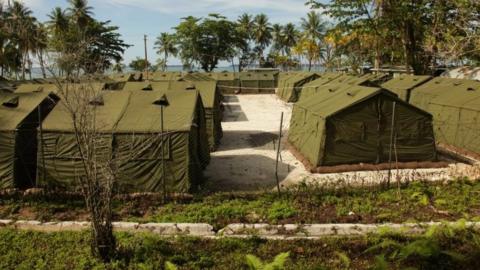 Australia's detention centre on Papua New Guinea's Manus Island, pictured in 2012