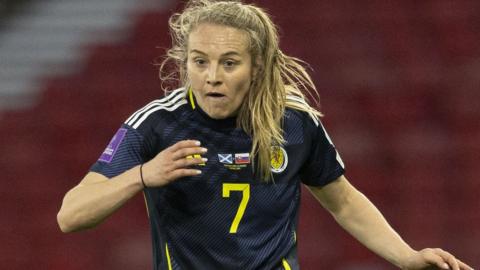 Scotland forward Fiona Brown